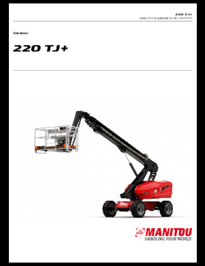 Zglobna podizna platforma na kotačima Manitou 220 TJ+