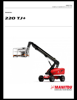 Zglobna podizna platforma na kotačima Manitou 220 TJ+