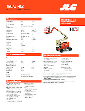 Zglobna podizna platforma na kotačima JLG 450AJ HC3