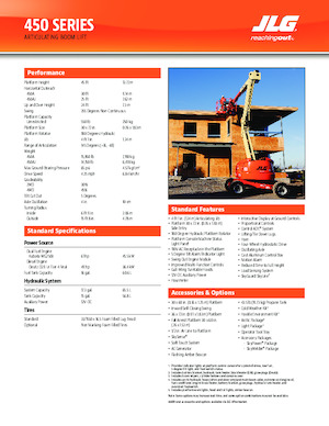 Zglobna podizna platforma na kotačima JLG 450AJ