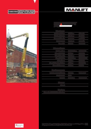 Zglobna podizna platforma na kotačima Grove-Manlift A 125 J