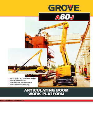 Zglobna podizna platforma na kotačima Grove-Manlift A 60 J