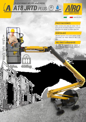 Zglobna podizna platforma na kotačima AIRO A18 JRTD PLUS