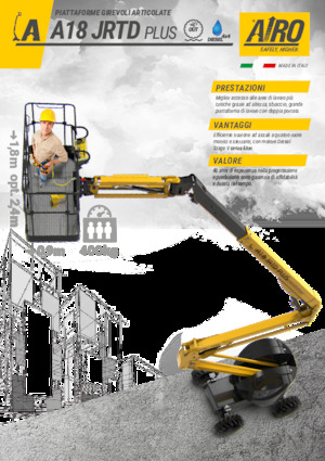 Zglobna podizna platforma na kotačima AIRO A18 JRTD PLUS