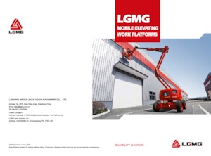 Zglobna podizna platforma na kotačima LGMG  A45J 