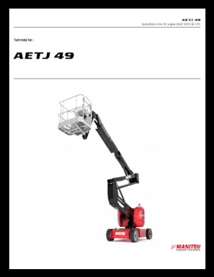 Zglobna podizna platforma na kotačima Manitou AETJ 49 