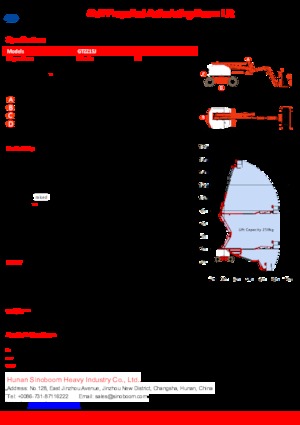 Zglobna podizna platforma na kotačima Sinoboom GTZZ15J
