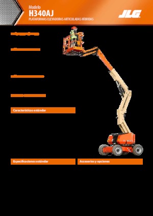 Zglobna podizna platforma na kotačima JLG H340AJ