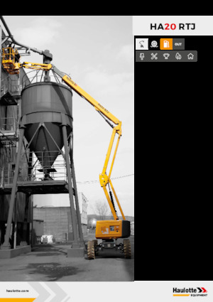 Zglobna podizna platforma na kotačima Haulotte HA20 RTJ