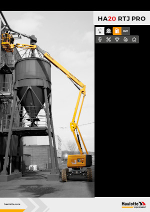 Zglobna podizna platforma na kotačima Haulotte HA20 RTJ PRO