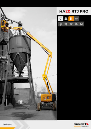 Zglobna podizna platforma na kotačima Haulotte HA20 RTJ PRO