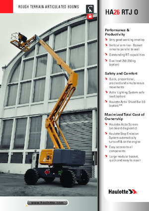 Zglobna podizna platforma na kotačima Haulotte HA26 RTJ O