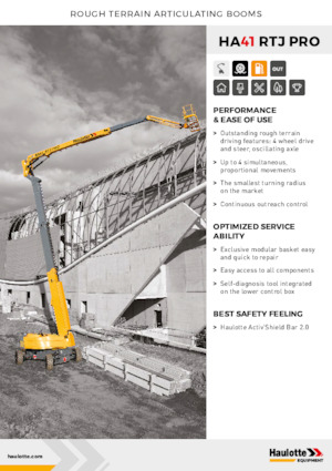 Zglobna podizna platforma na kotačima Haulotte HA41 RTJ PRO