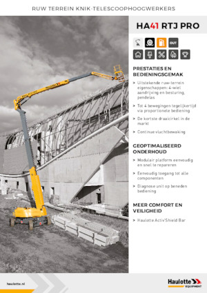 Zglobna podizna platforma na kotačima Haulotte HA41 RTJ PRO
