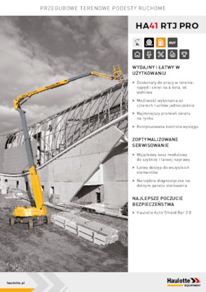 Zglobna podizna platforma na kotačima Haulotte HA41 RTJ PRO
