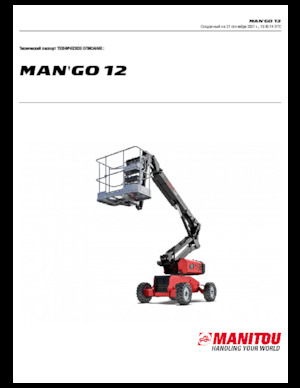 Zglobna podizna platforma na kotačima Manitou ManGo 12