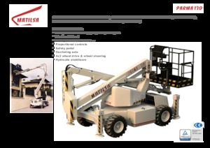 Zglobna podizna platforma na kotačima Matilsa Parma 13 D