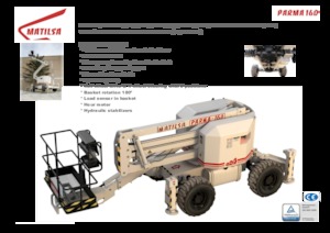 Zglobna podizna platforma na kotačima Matilsa Parma 16 D