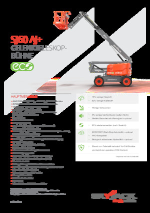Zglobna podizna platforma na kotačima Skyjack SJ 60 AJ+