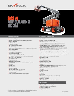 Zglobna podizna platforma na kotačima Skyjack SJ63 AJ+