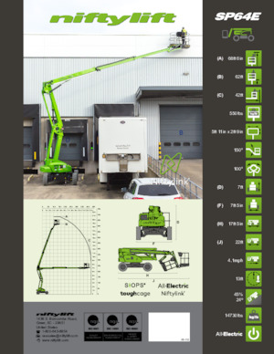 Zglobna podizna platforma na kotačima Niftylift SP64E