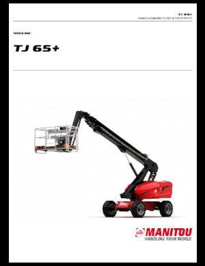 Teleskopska podizna platforma na gusjenicama Manitou TJ65+ 