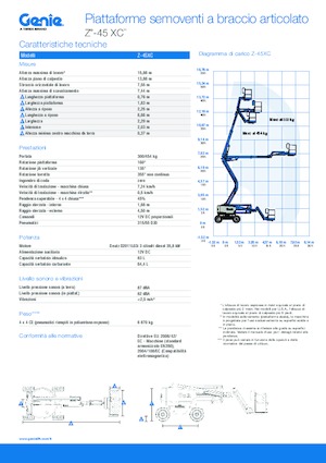Zglobna podizna platforma na kotačima Genie Z™-45 XC