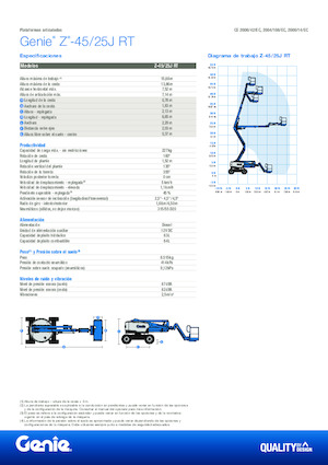 Zglobna podizna platforma na kotačima Genie Z-45/25J RT