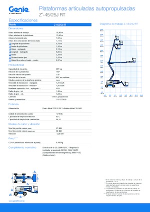 Zglobna podizna platforma na kotačima Genie Z-45/25J RT