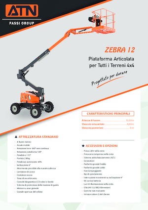 Zglobna podizna platforma na kotačima ATN ZEBRA 12