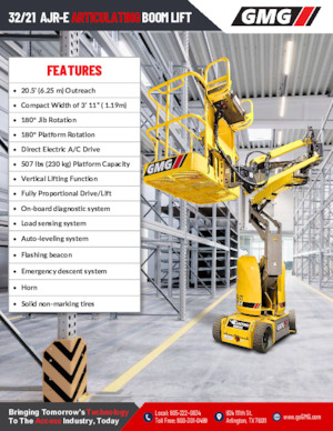 Zglobna podizna platforma na kotačima GMG 32/21 ARJ-E 
