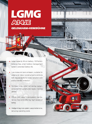 Zglobna podizna platforma na kotačima LGMG  A14JE