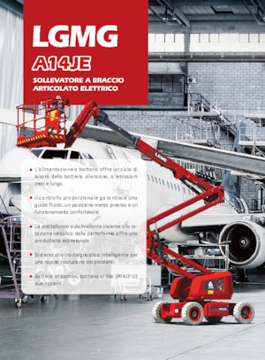 Zglobna podizna platforma na kotačima LGMG  A14JE