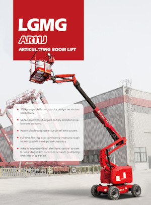 Zglobna podizna platforma na kotačima LGMG  AR11J