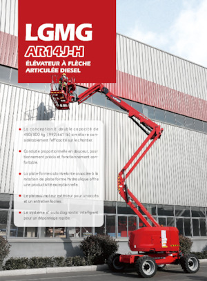 Zglobna podizna platforma na kotačima LGMG  AR14J-H