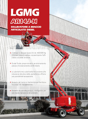 Zglobna podizna platforma na kotačima LGMG  AR14J-H