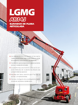 Zglobna podizna platforma na kotačima LGMG  AR14J