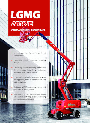 Zglobna podizna platforma na kotačima LGMG  AR18JE