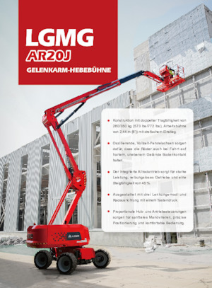 Zglobna podizna platforma na kotačima LGMG  AR20J