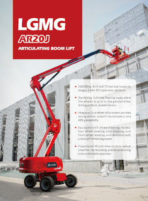 Zglobna podizna platforma na kotačima LGMG  AR20J