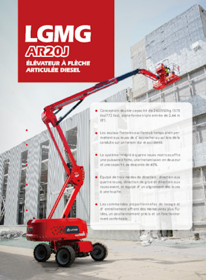 Zglobna podizna platforma na kotačima LGMG  AR20J