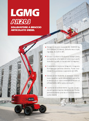 Zglobna podizna platforma na kotačima LGMG  AR20J