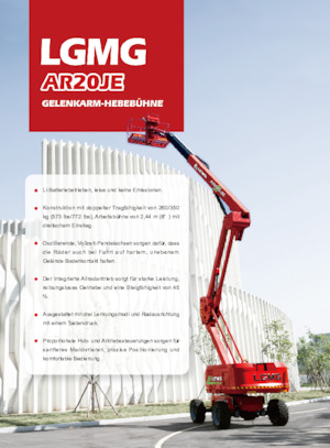 Zglobna podizna platforma na kotačima LGMG  AR20JE