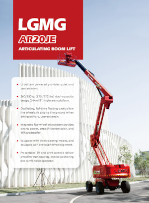 Zglobna podizna platforma na kotačima LGMG  AR20JE