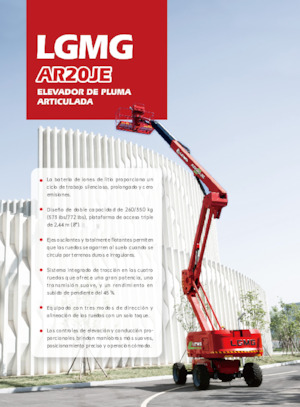 Zglobna podizna platforma na kotačima LGMG  AR20JE