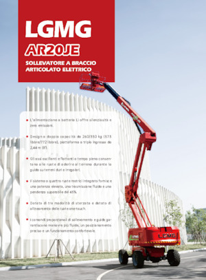 Zglobna podizna platforma na kotačima LGMG  AR20JE