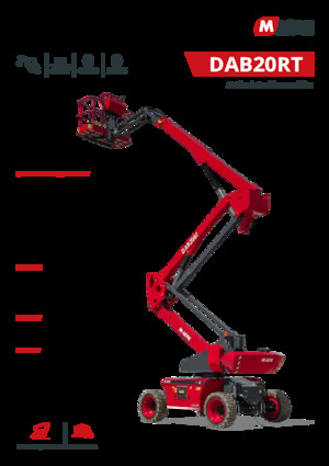 Zglobna podizna platforma na kotačima MAGNI DAB20RT