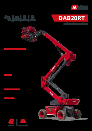 Zglobna podizna platforma na kotačima MAGNI DAB20RT