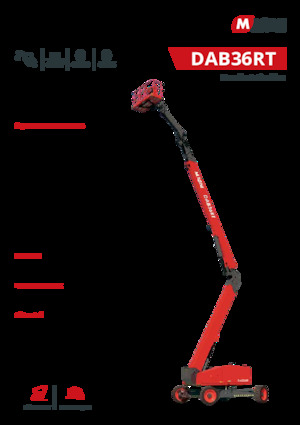 Zglobna podizna platforma na kotačima MAGNI DAB36RT
