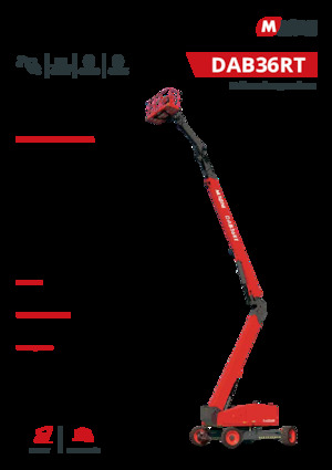 Zglobna podizna platforma na kotačima MAGNI DAB36RT